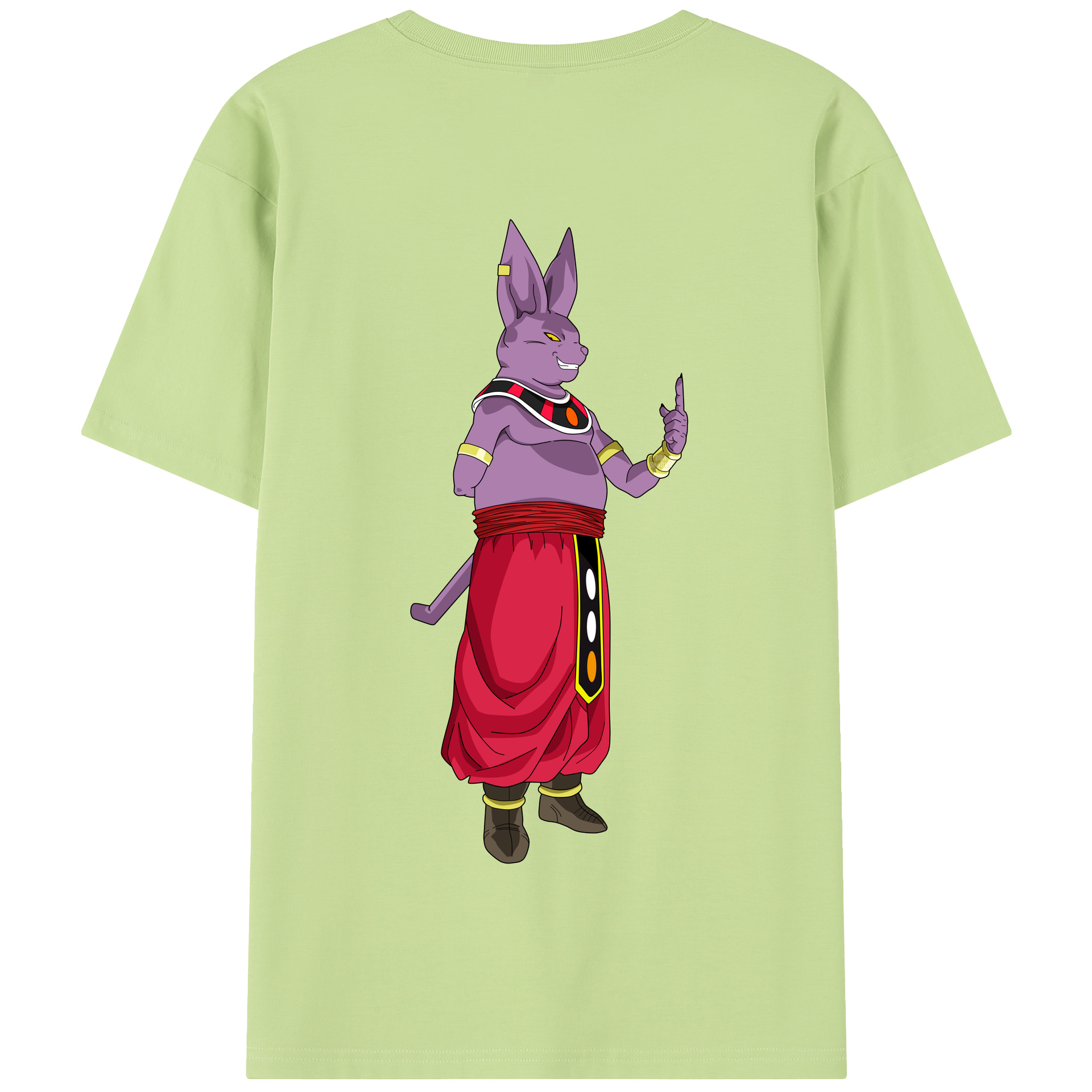 （画像用） ドラゴンボール シャンパ DRAGON BALL Champa 綿100％半袖Tシャツ（背面プリント）